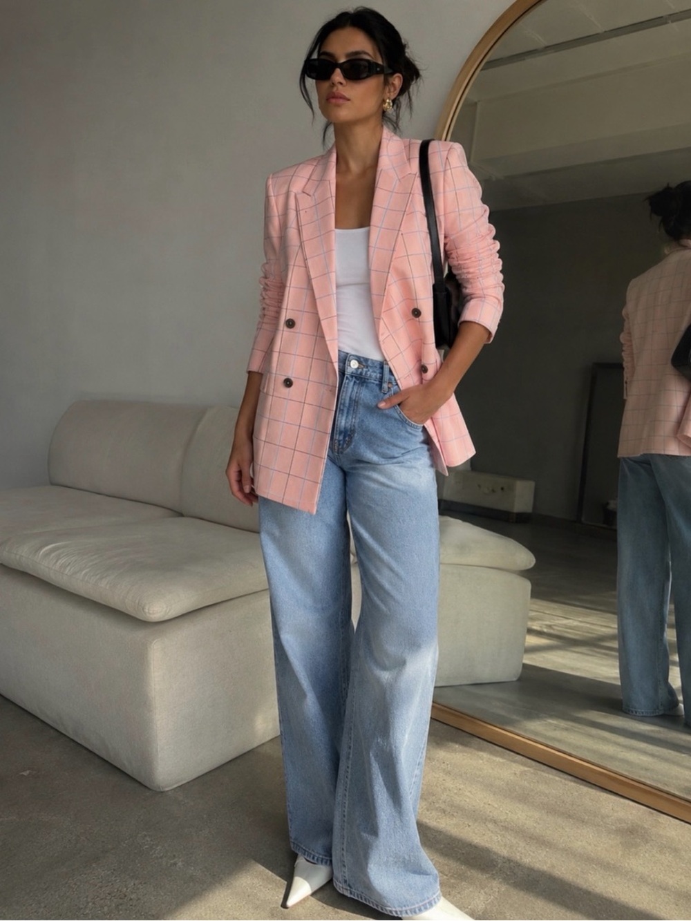 $673 NWT Paul Smith - Summer Pink Linen-Blend Double-Breasted Blazer